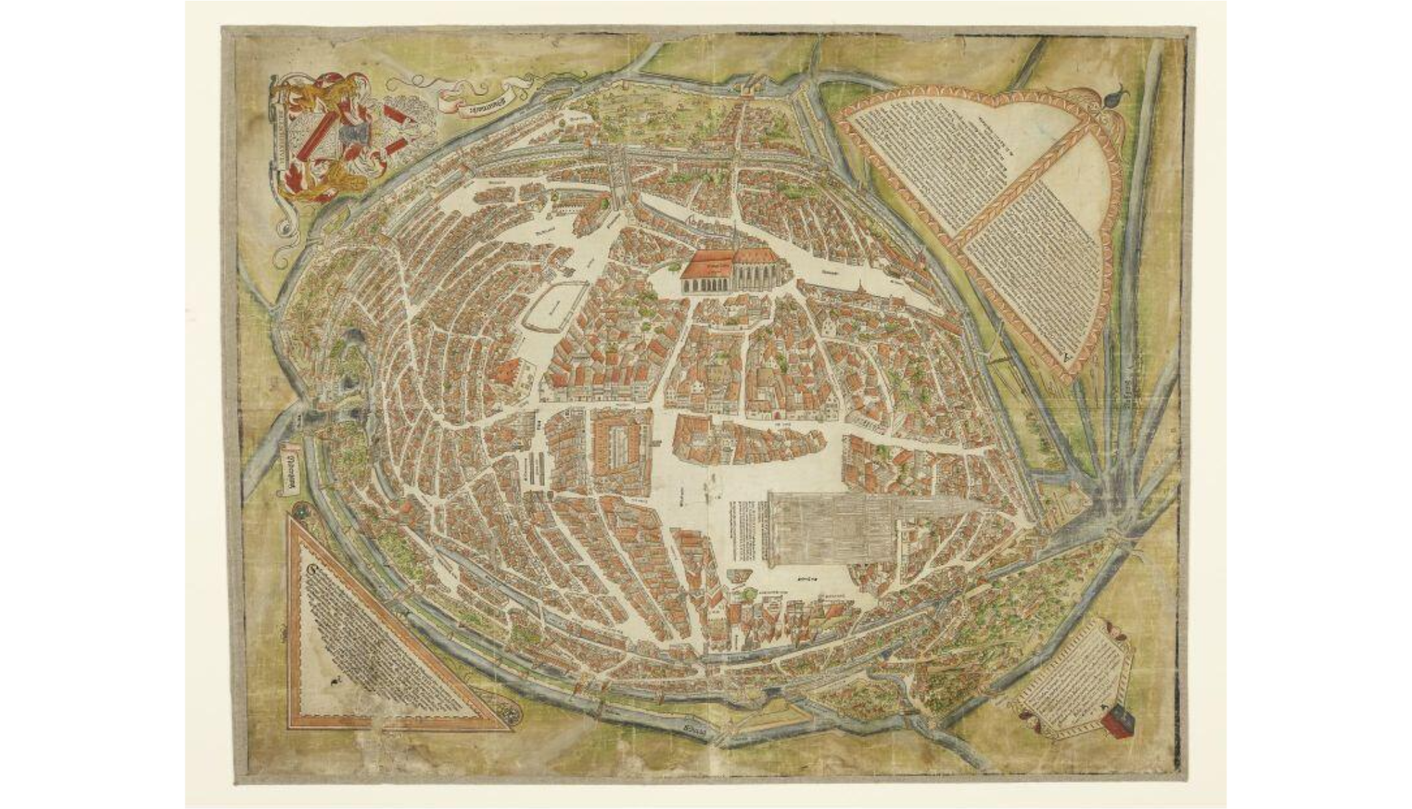 C. Morrant, Plan de Strasbourg 1548 Archives de Strasbourg (El Arte del Retrato L. Marin)